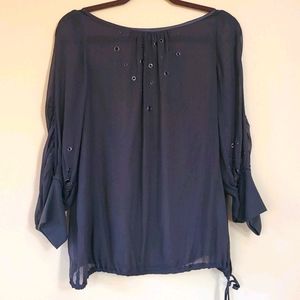 Armani Exchange studded blouse Sz M